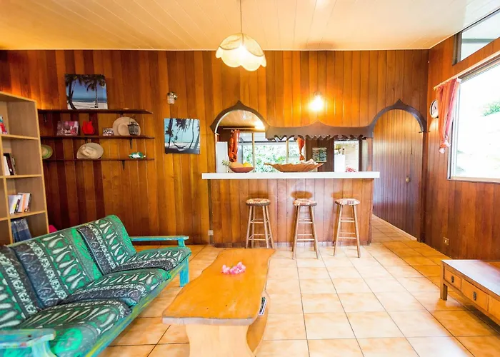 Pension Te Miti - Plage-Beach 200M - Mahana Parc & Vaiava Beach Pk18 - B&B Chambres Ou Dortoir Punaauia 